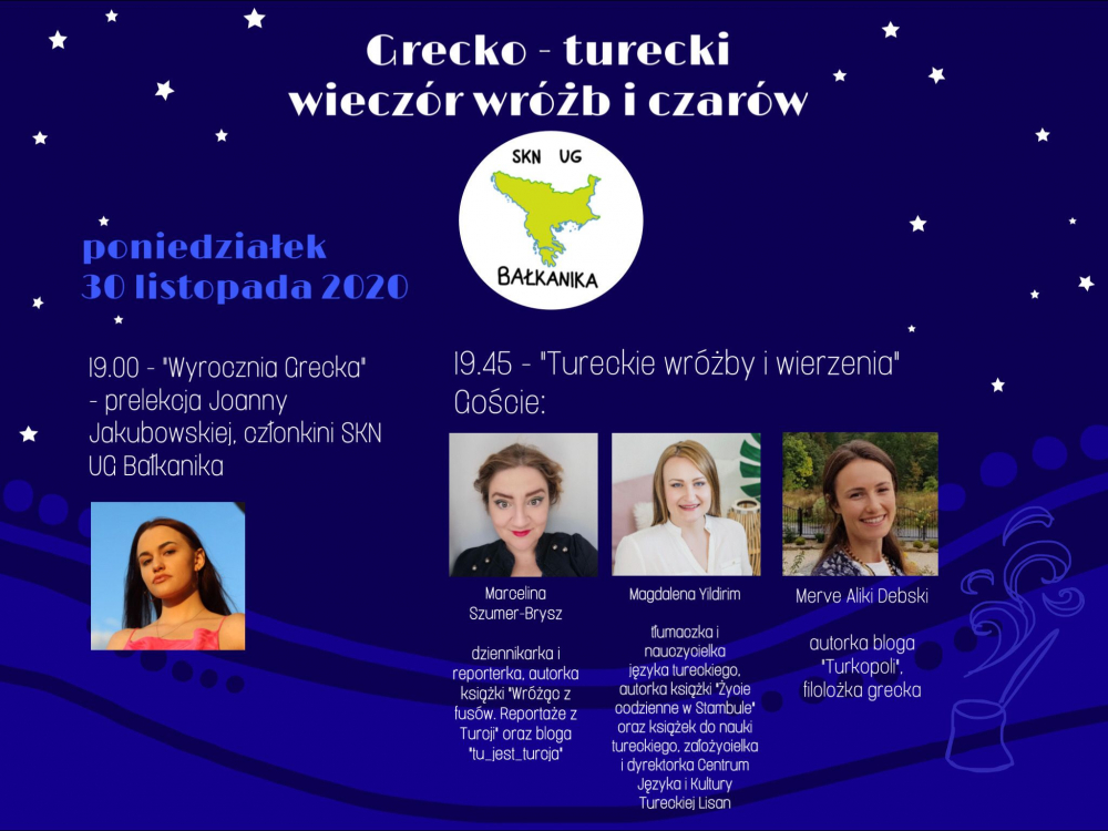 plakat wydarzenia Grecko-turecki wieczór wróżb i czarów