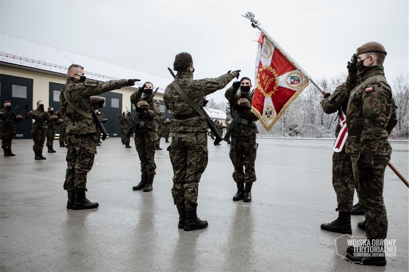 Przysięga w 34 Batalionie Lekkiej Piechoty w Jarosławiu Fot. DWOT