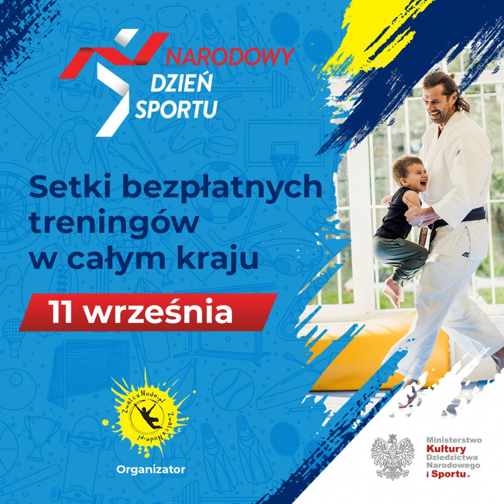 Baner promujący Narodowy Dzień Sportu