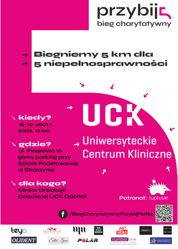 Bieg Charytatywny „Przybij Piątkę” plakat 