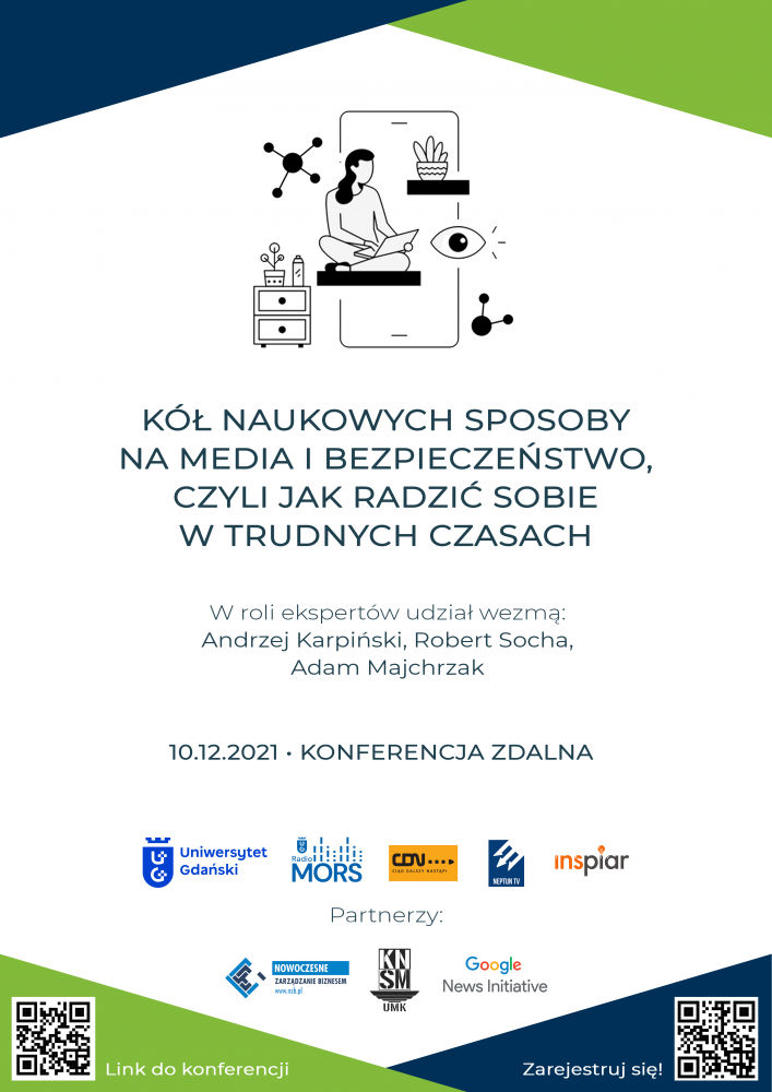 Kół naukowych sposoby na media i bezpieczeństwo plakat