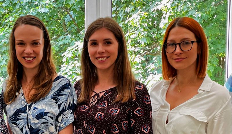 zdjęcie mgr Daria Kowalska, dr Aleksandra Urban, mgr Alicja Kuźniewska