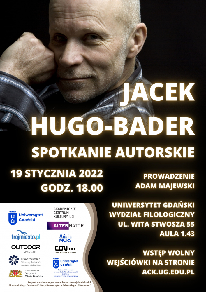 Spotkanie autorskie z&nbsp;Jackiem Hugo-Baderem baner