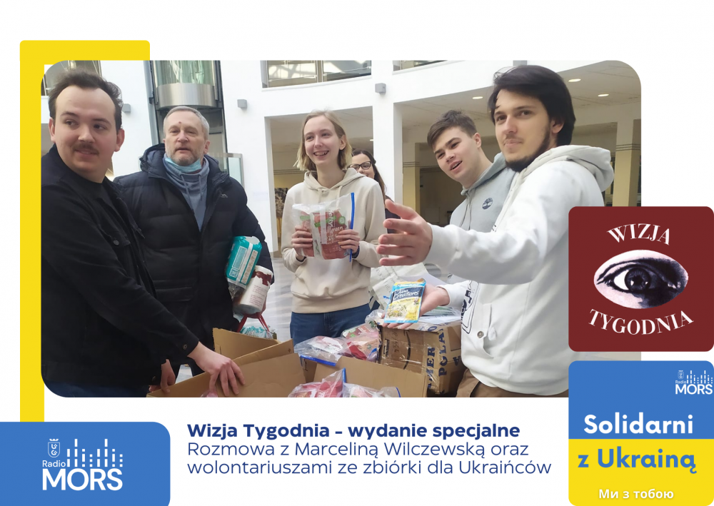 Wizja Tygodnia o zbiórce dla Ukraińców - baner