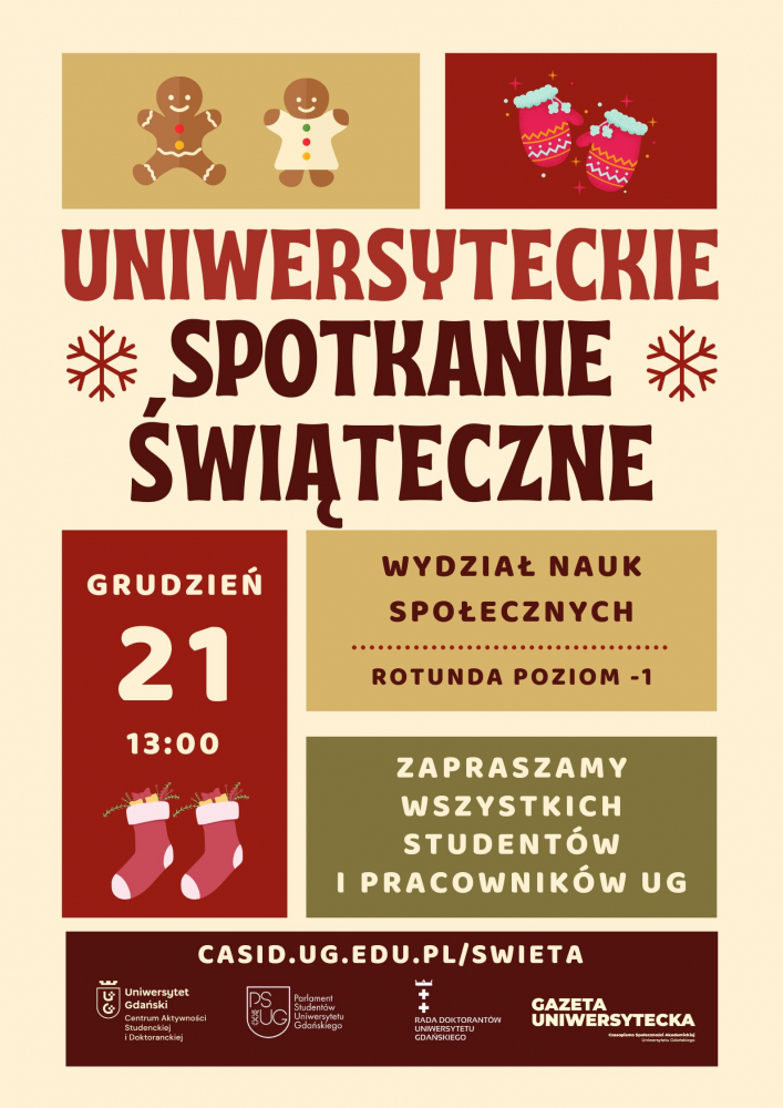 plakat spotkania świątecznego