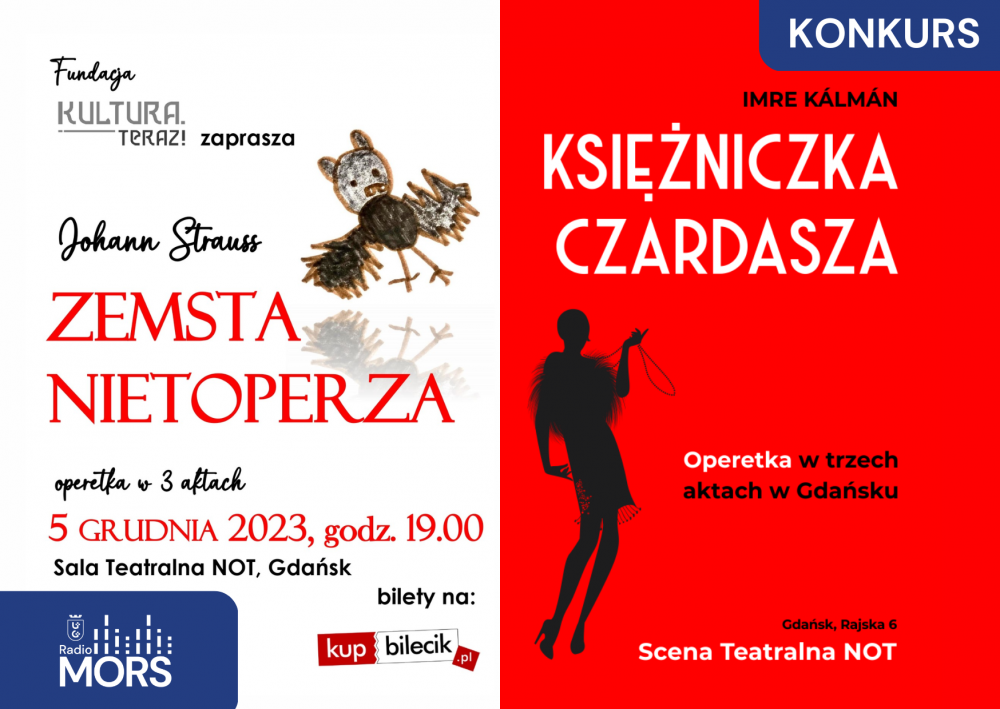 Kultowe operetki w Gdańsku - konkurs baner