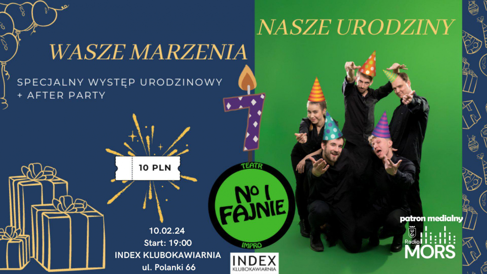 No i&nbsp;fajnie urodziny baner