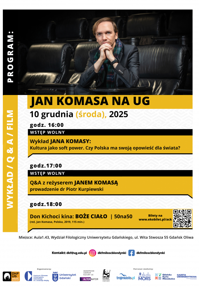 Jan Komasa na&nbsp;UG baner