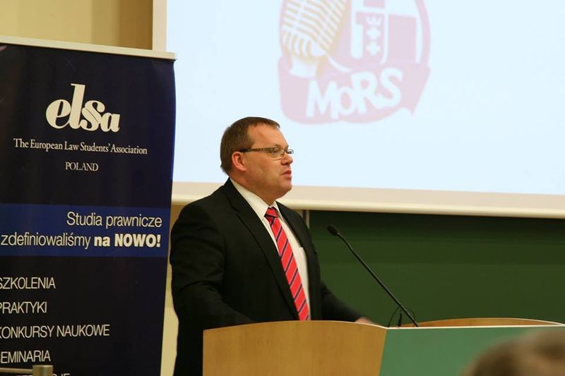 Prof. UG, dr hab. Jakub Stelina, dziekan WPiA otwiera konferencję prawa morskiego