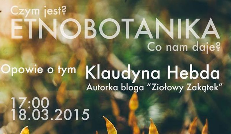 Plakat wykładu o etnobotanice