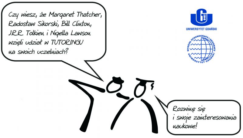 Historyjka obrazkowa dotycząca tutoringu