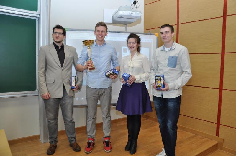 Drużyna Lumi-systems w czasie ogłoszenia wyników konkursu 3CityCup