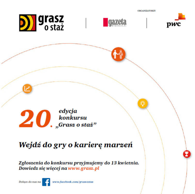 Baner konkursu Grasz o staż