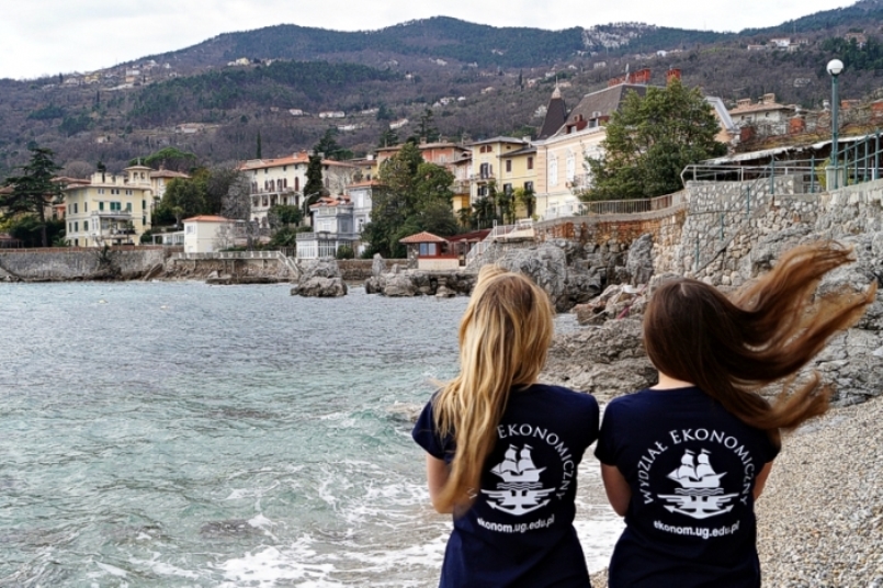 Studentki Wydziału Ekonomicznego w&nbsp;Lovran w&nbsp;Chorwacji