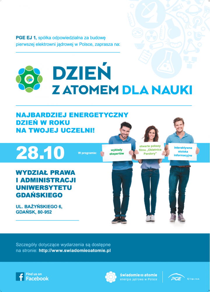 Plakat Dnia z Atomem dla Nauki