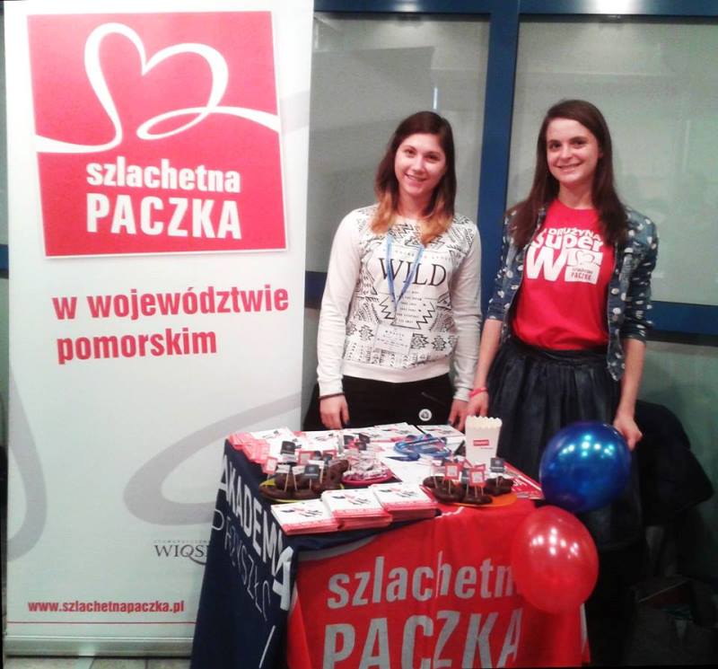 Prezentacja Szlachetnej Paczki podczas Akademickich Targów Pracy
