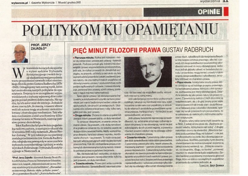 Skan artykułu z Gazety Wyborczej