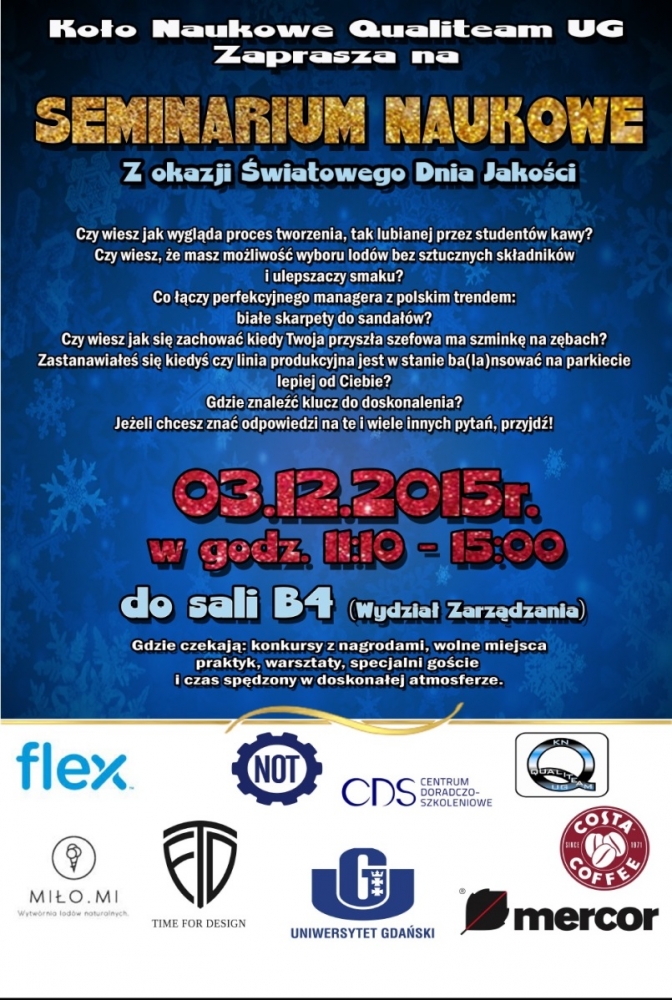 Plakat Dnia Jakości