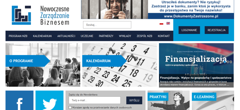 Fragment strony www NZB