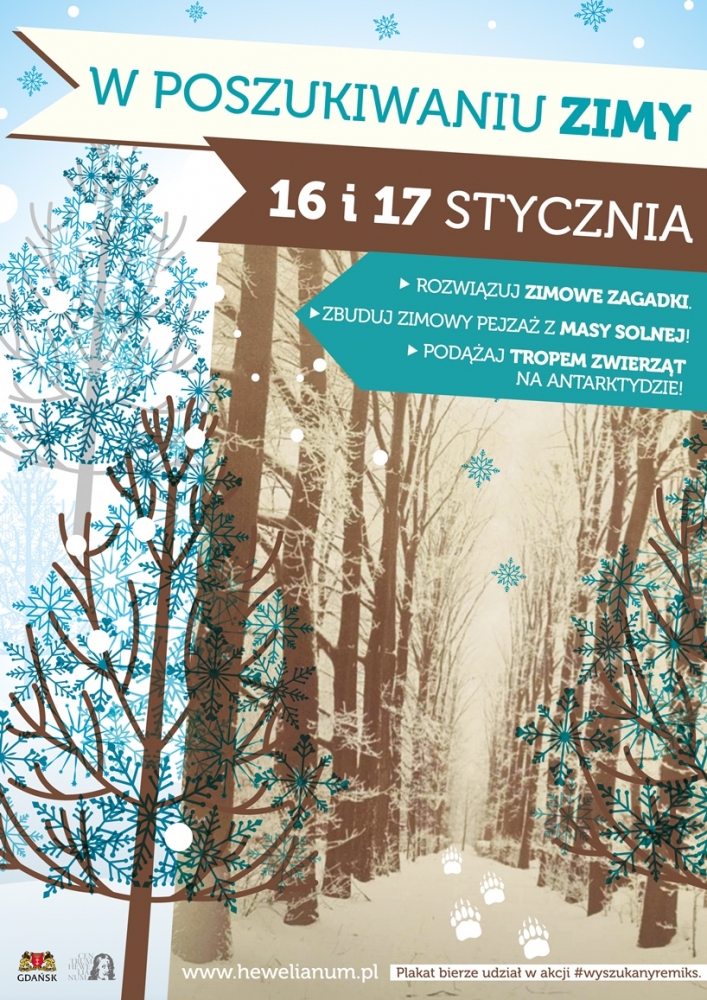 Plakat W poszukiwaniu zimy