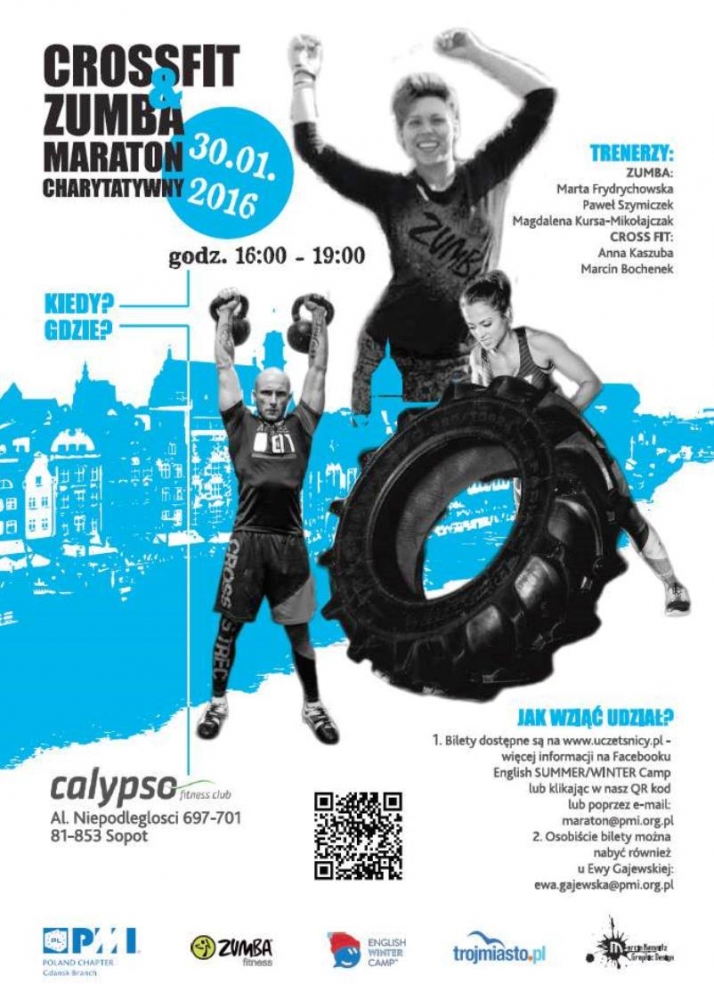 Plakat maratonu zumby