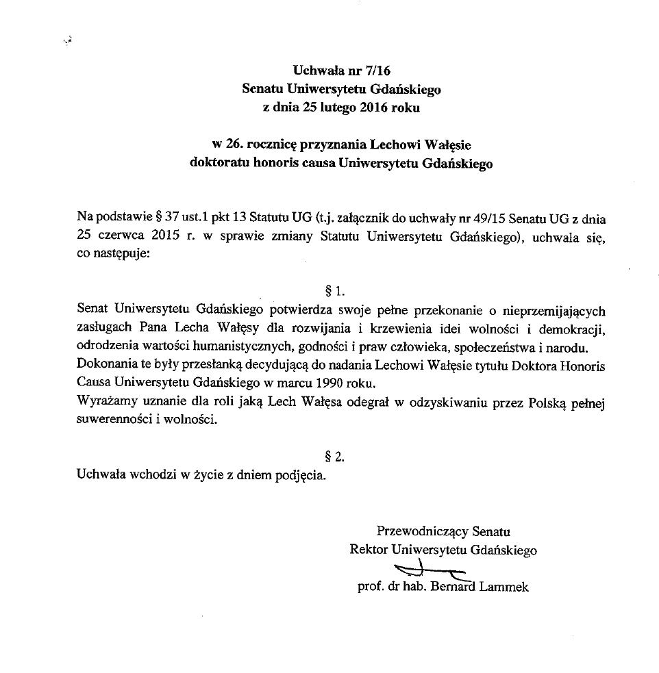 Uchwała Senatu