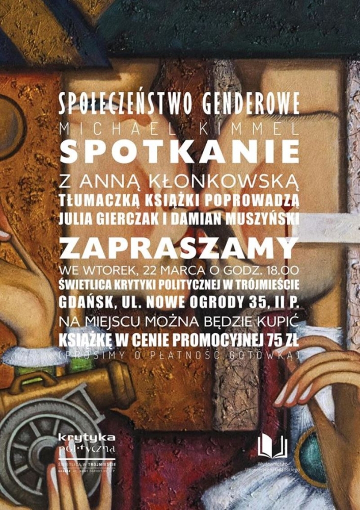 Plakat spotkania z tłumaczką Społeczeństwa Genderowego