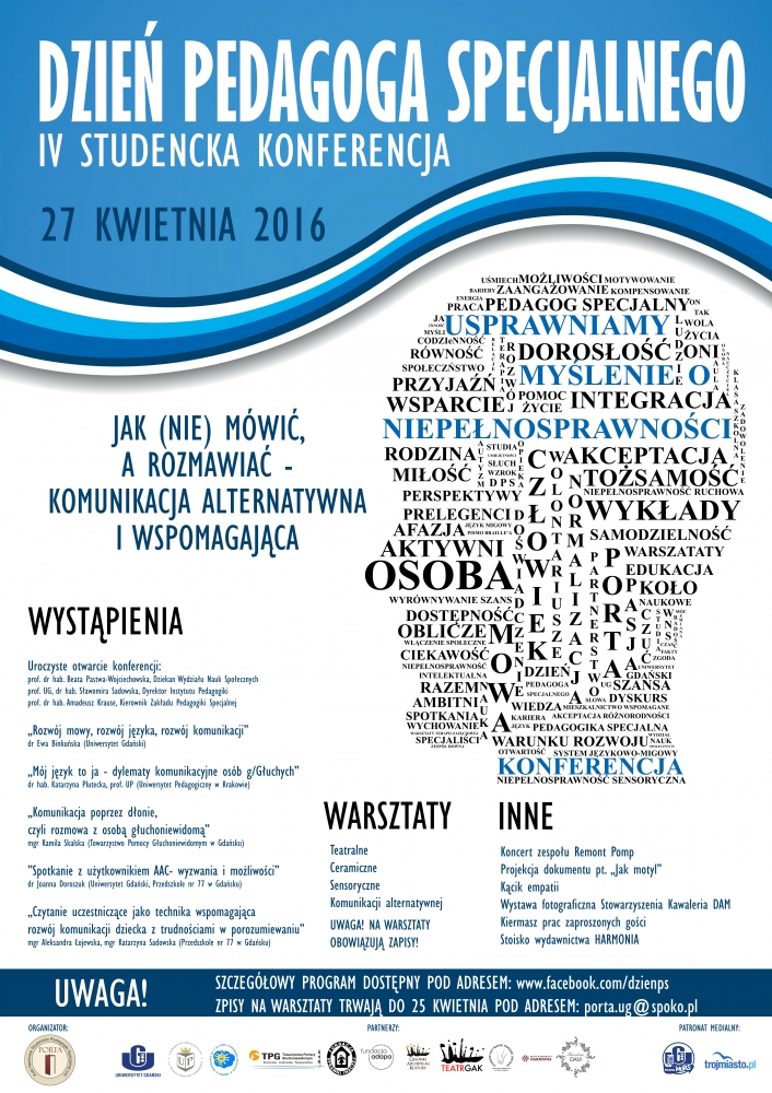 Plakat Dnia Pedagoga Specjalnego