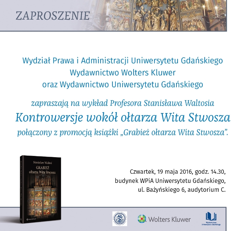 Zaproszenie na wykład prof. Stanisława Waltosia