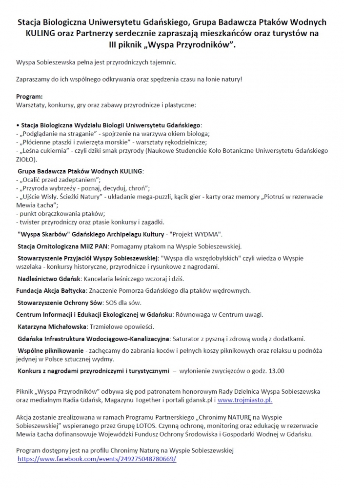 Plan Pikniku Przyrodników