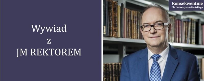 Rektor prof. UG dr hab. Jerzy Gwizdała