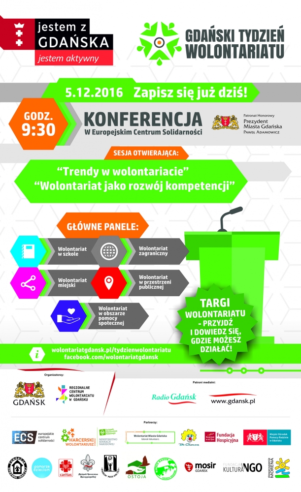 Informacja o&nbsp;konferencji poświęconej wolontariatowi