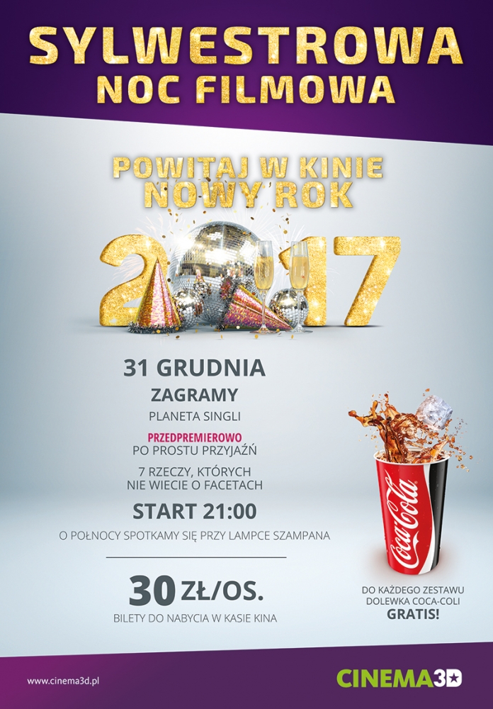 Plakat Sylwestrowej Nocy Filmowej