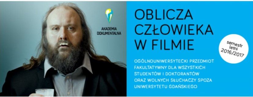 Baner zajęć Oblicza człowieka w filmie