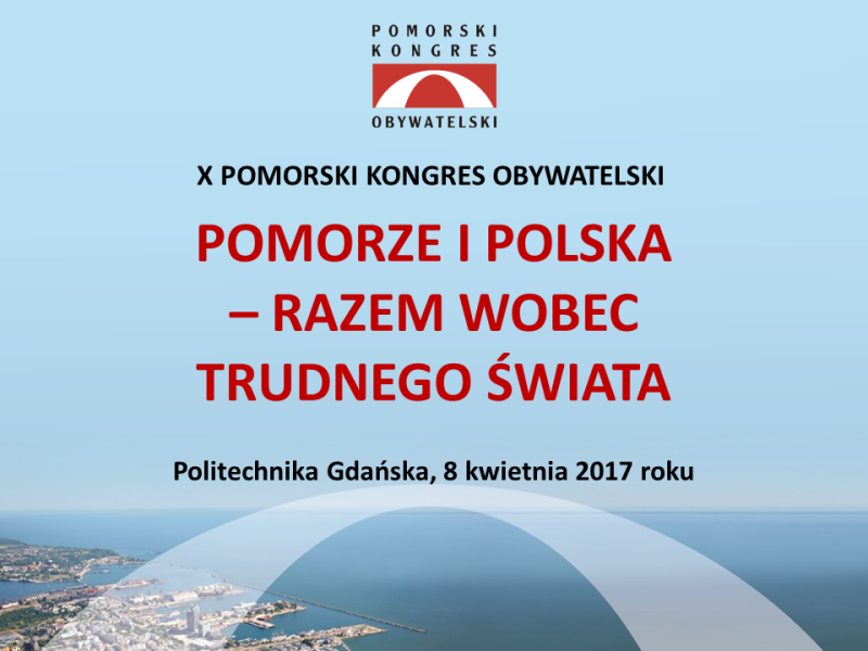 Baner X Pomorskiego Kongresu Obywatelskiego