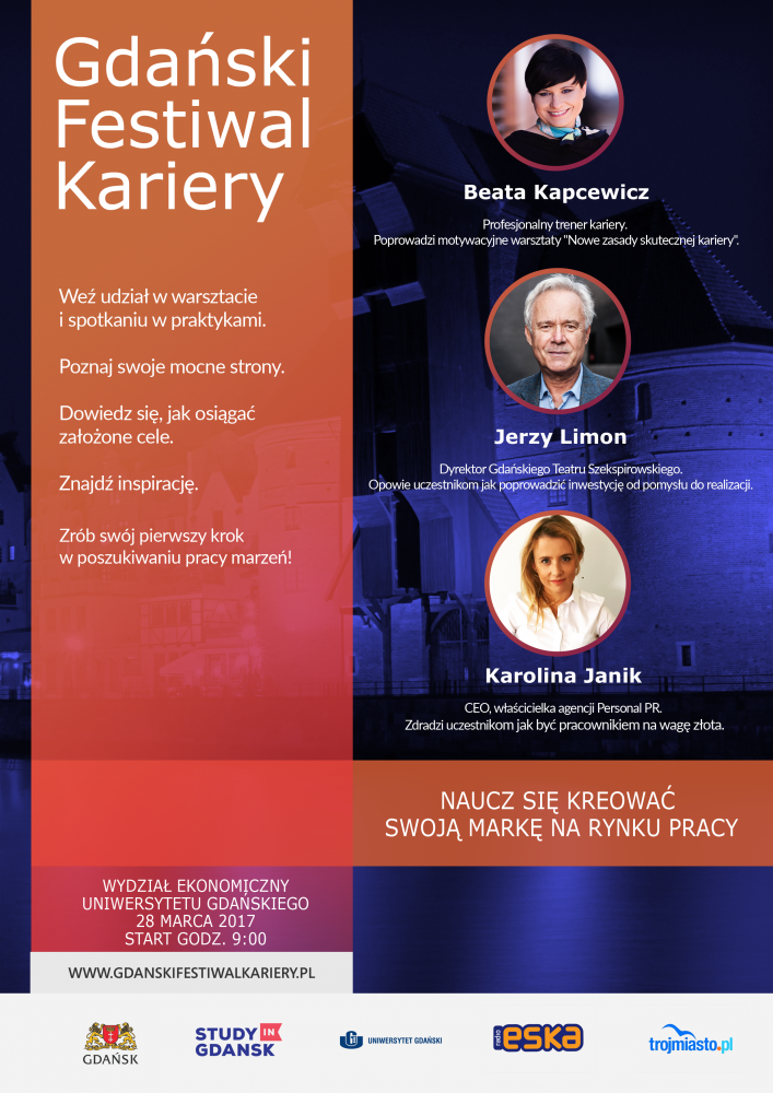 Plakat Gdańskiego Festiwalu Kariery