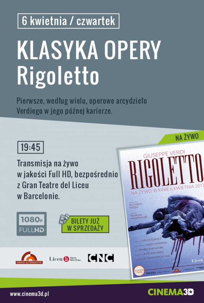 Baner transmisji Rigoletto