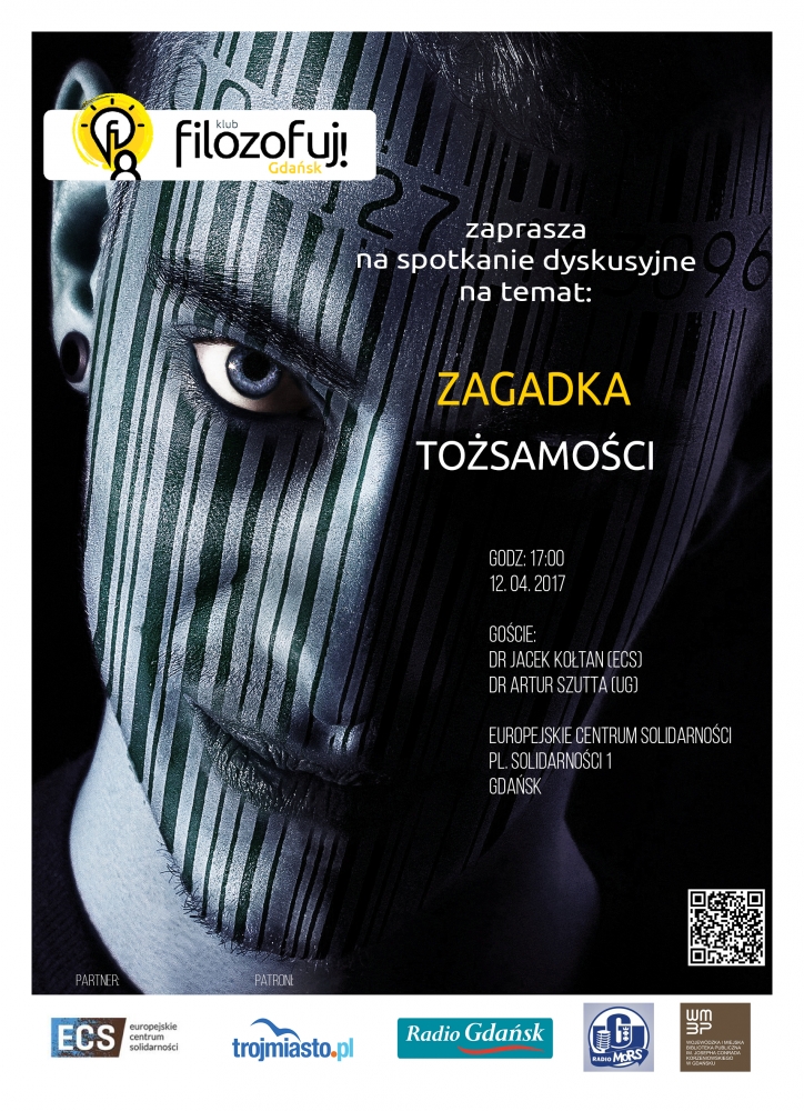 Plakat spotkania pt. Zagadka tożsamości