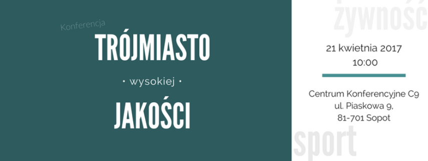 Baner konferencji Trójmiasto wysokiej jakości
