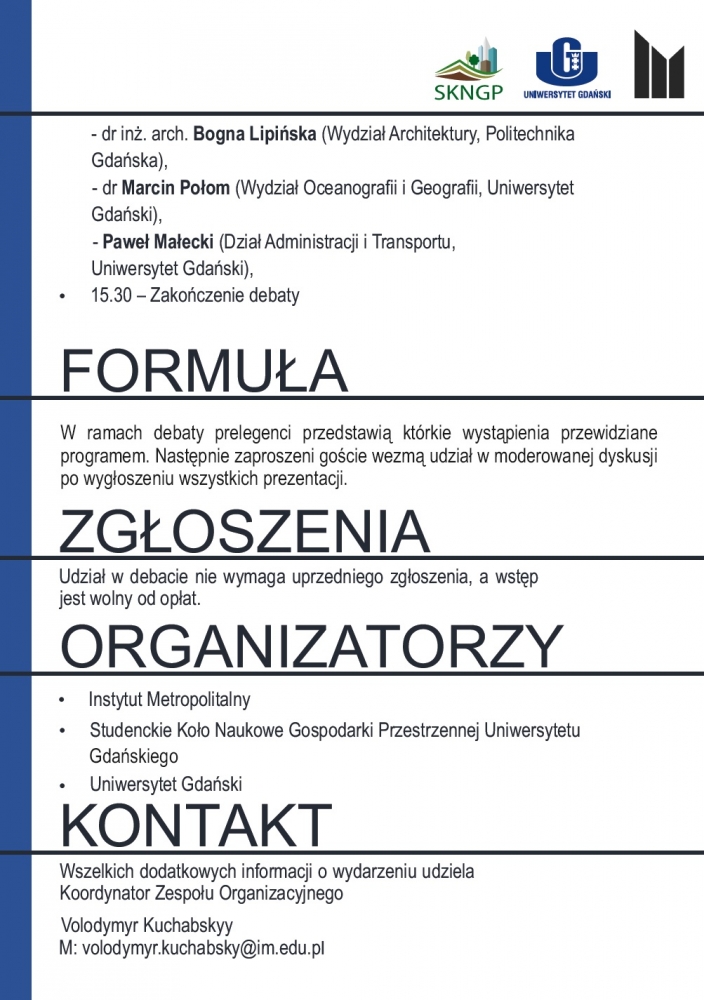 Informacja o&nbsp;konferencji dotyczącej kampusu UG