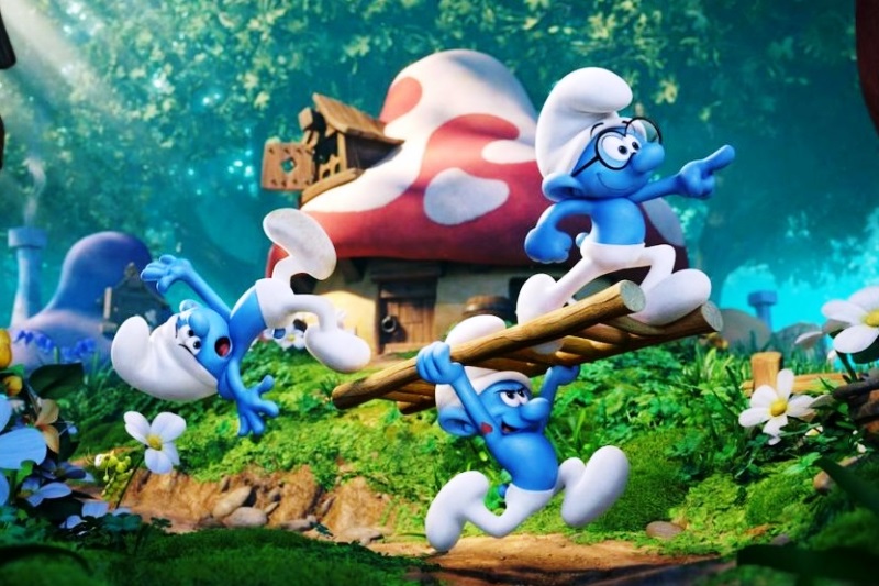 Kadr z filmu Smerfy: Poszukiwacze zaginionej wioski