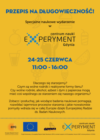 Plakat spotkania naukowego Przepis na&nbsp;długowieczność