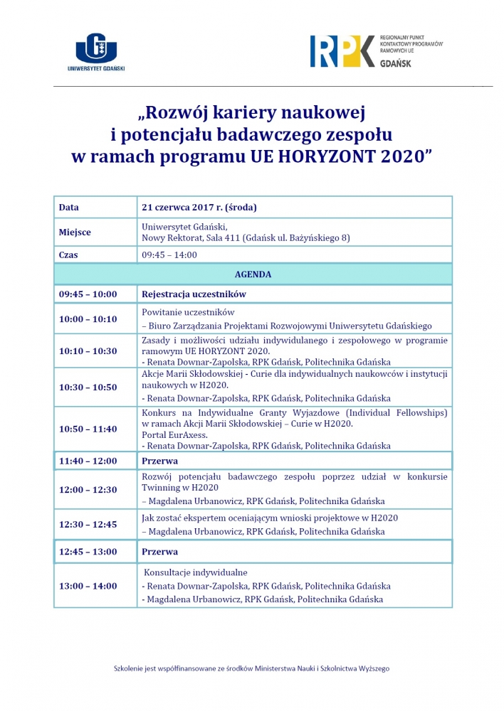 Informacja o&nbsp;szkoleniu