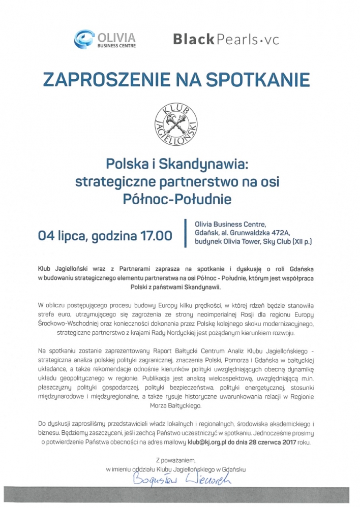 Informacja o&nbsp;konferencji Klubu Jagiellońskiego