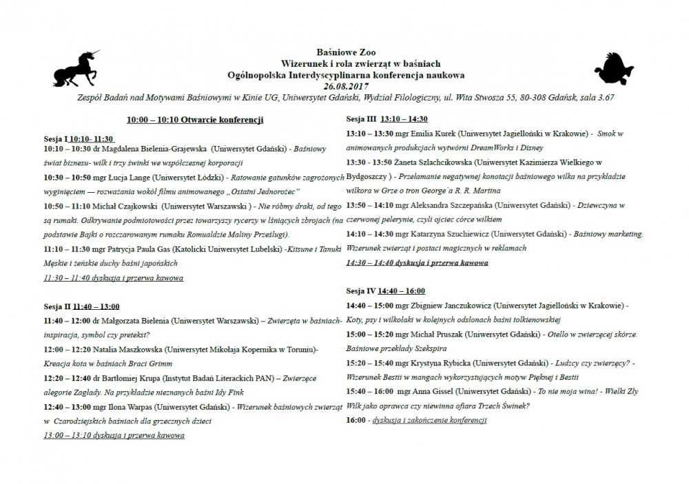 Plan sympozjum