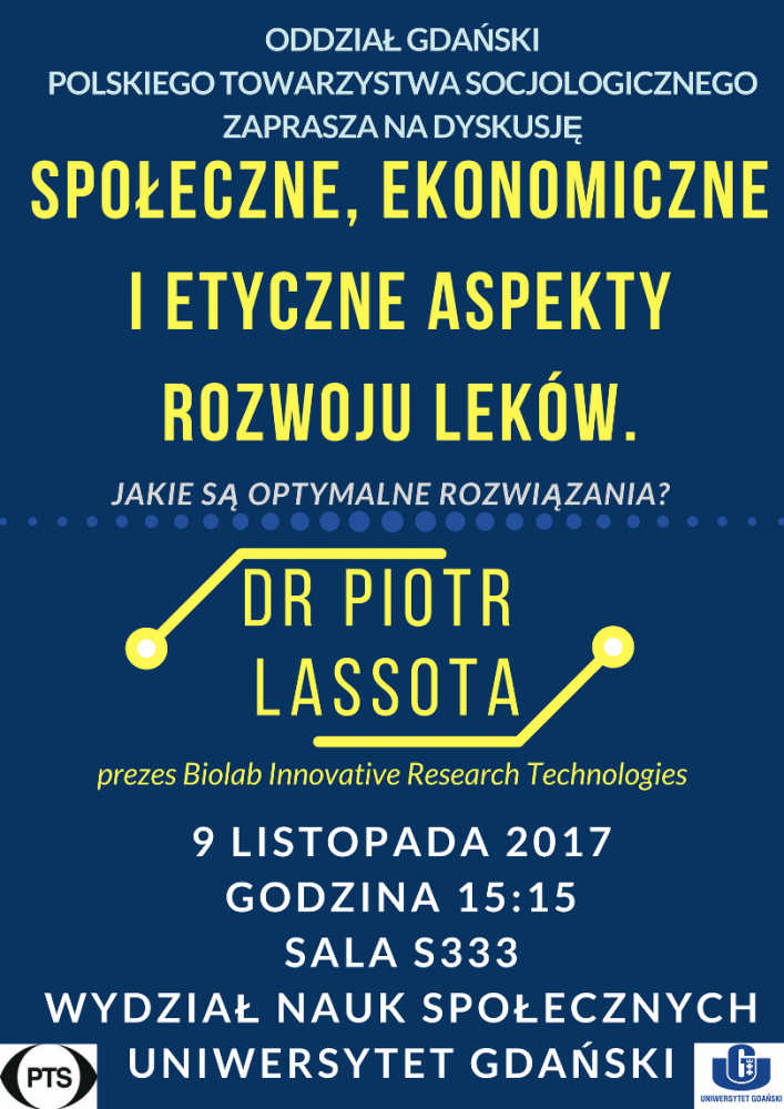 Plakat spotkania na&nbsp;temat leków