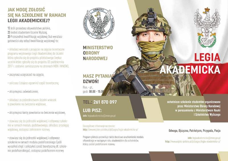 Ulotka Legii Akademickiej