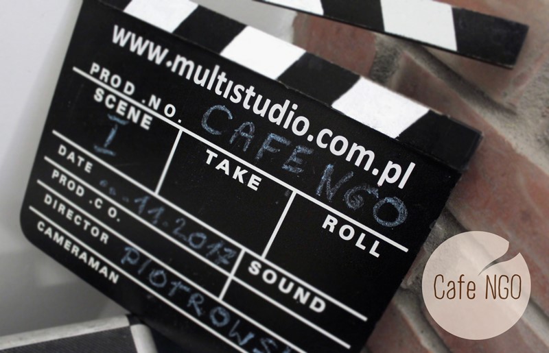 Klaps filmu Cafe NGO scena 1