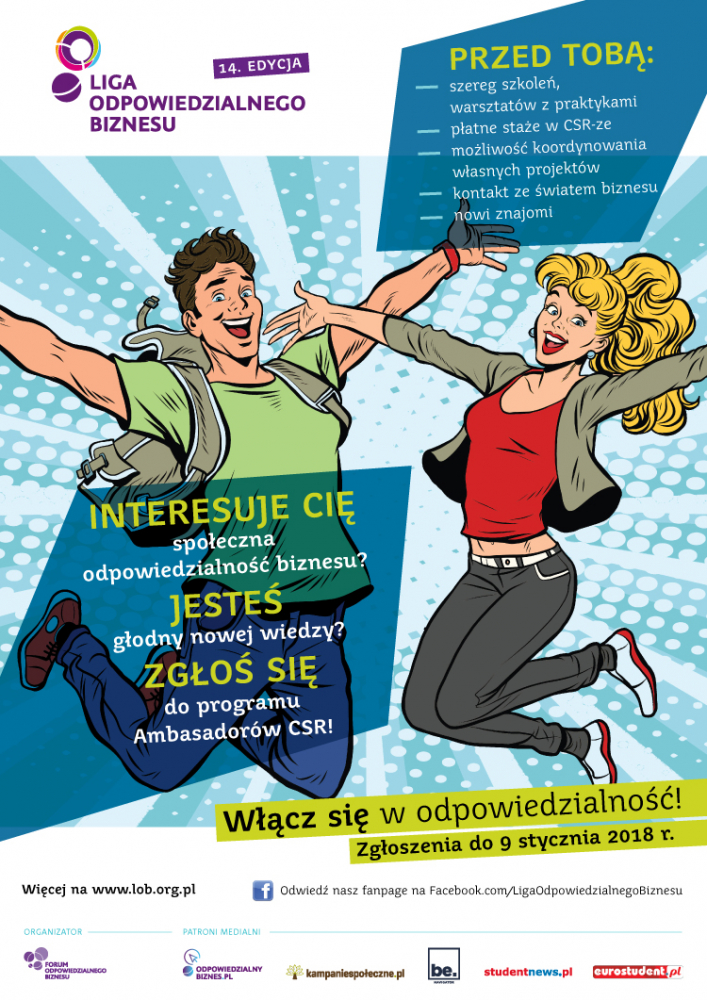 Plakat Ligi Odpowiedzialnego Biznesu