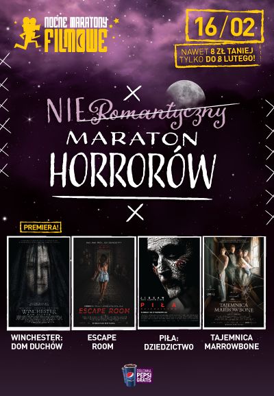 nieromantyczny maraton horrorow